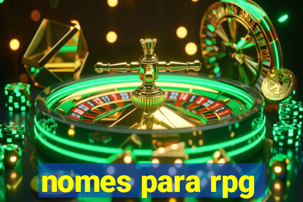 nomes para rpg